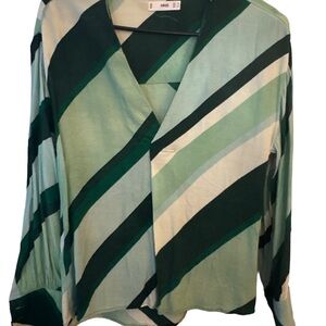 Mango Multicolor Striped Blouse
